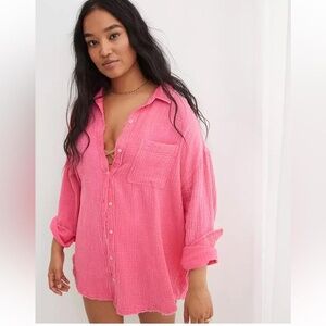Aerie Pool to Party Button Up